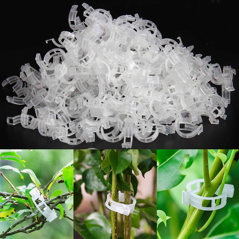 Acronde 200PCS Plant Support Clips, Tomato Crop Vine Fixing Clips for Fixation of Tomato, Sweet Pepper, Eggplant, and Fruit Vegetables - Image 1